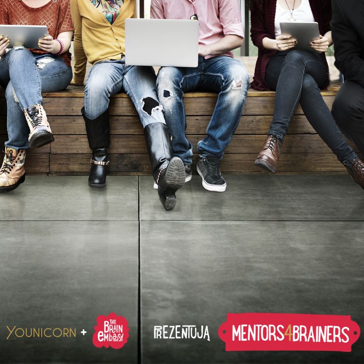  Proces mentoringowy #Mentors4Brainers, spotkania motywacyjne, warsztaty.